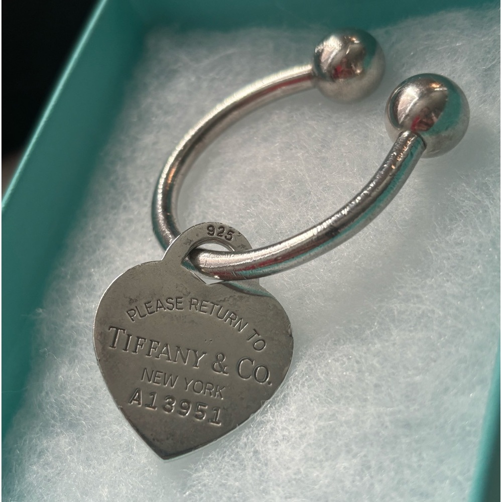 Tiffany & Co 2001 Heart Tag Key Chain